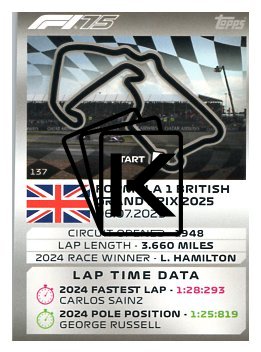 2025 Topps Turbo Attax F1 Track Profiles   137 Silverstone Circuit