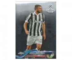 Fotbalová kartička Topps Chrome 2017-18 Champions League 39 Andrea Barzagli – Juventus