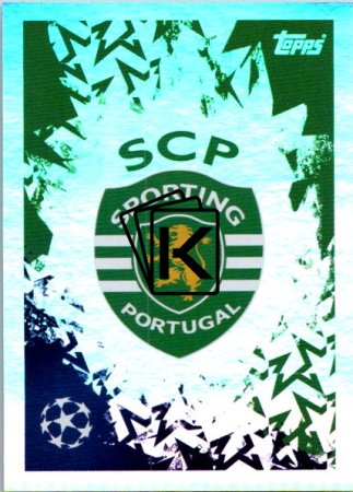 2024-25 Topps Champions League 355 Club Badge (Sporting Clube de Portugal)