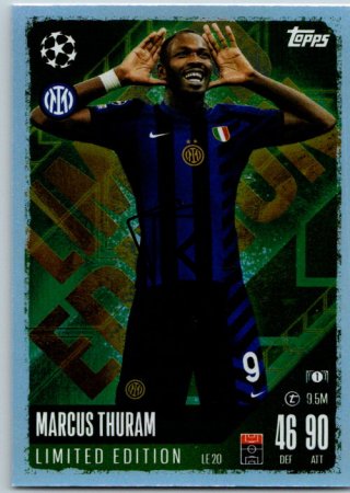fotbalová kartička 2024-25 Topps Match Attax UEFA Club Competitions Limited Edition LE20 Marcus Thuram (FC Internazionale Milano)