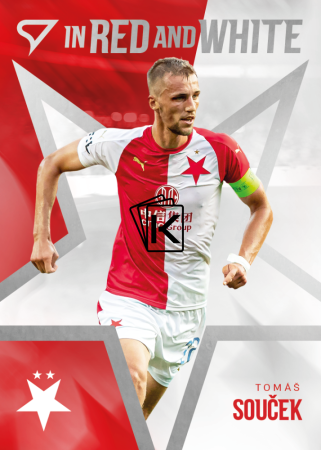 2025-26 SportZoo SK Slavia Praha In Red and White RW-22 Tomáš Souček