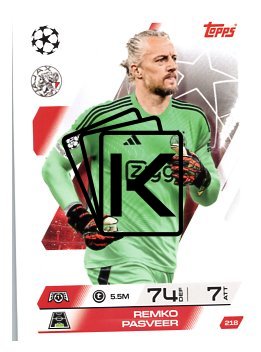 fotbalová kartička 2025-26 Topps Match Attax UCC 218 Remko Pasveer (AFC Ajax)