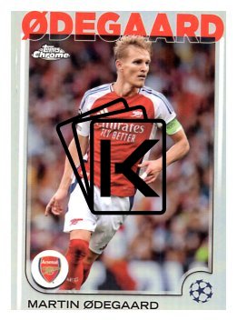 fotbalová kartička 2024-25 Topps Chrome Refractor 62 - Martin Odegaard