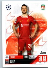 fotbalová kartička 2024-25 Topps Match Attax UEFA Club Competitions  62 Diogo Jota (Liverpool)