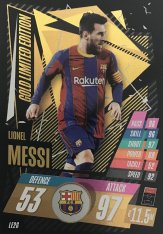 2019-2020 Topps Match attax limited edition gold LE2G Lionel Messi FC Brcelona