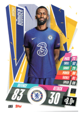 fotbalová kartička Topps Match Attax Champions League 2020-21 CHE5 Antonio Rüdiger Chelsea FC