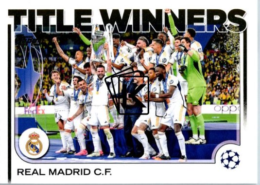 fotbalová kartička 2024-25 Topps UEFA Club Competitions Flagship 15 – 2023-24 Title Winners Real Madrid CF