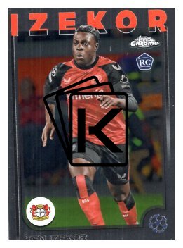 fotbalová kartička 2024-25 Topps Chrome UCC 75 Ken Izekor, Bayer 04 Leverkusen RC