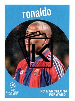 fotbalová kartička 2024-25 Topps Heritage 59-25 FC Barcelona Ronaldo Nazario Legend