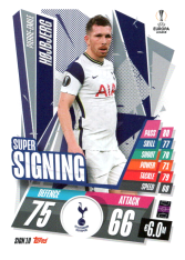 fotbalová kartička 2020-21 Topps Match Attax Champions League SIGN10 Pierre-Emile Højbjerg Tottenham Hotspur