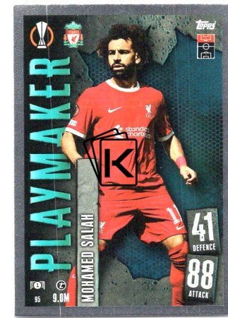 Fotbalová kartička 2023-24 Topps Match Attax UEFA Club Competitions 95	Mohamed Salah Liverpool