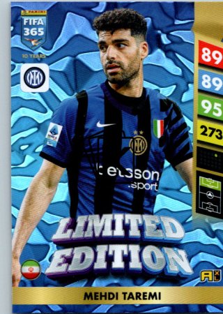 Limitovaná kartička Panini FIFA 365 2025 Adrenalyn XL Mehdi Taremi Inter Milan