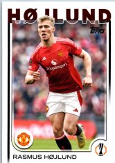 fotbalová kartička 2024-25 Topps UEFA Club Competitions Flagship 184 Rasmus Højlund Manchester United