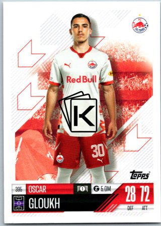 fotbalová kartička 2024-25 Topps Match Attax UEFA Club Competitions 395 Oscar Gloukh (FC Salzburg)