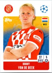 2024-25 Topps Champions League 230 Donny van de Beek (Girona FC)