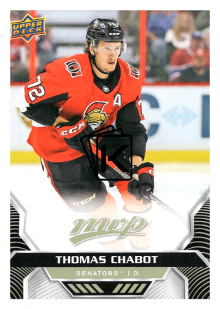 2020-21 UD MVP 142 Thomas Chabot - Ottawa Senators