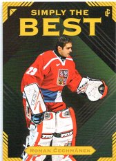 Legendary Cards Simply The Best 23 Roman Čechmánek 2002 Česká Republika ZOH