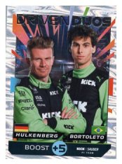 2025 Topps Turbo Attax F1 Kick Sauber Driver Duos JB12 Hulkenberg/Bortoleto