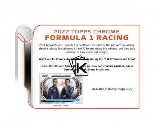 2022 Topps Chrome Formula 1 Hobby LITE Box