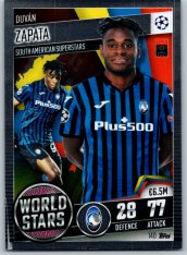 fotbalová kartička 2020-21 Topps Match Attax 101 Champions League World Star 140 Duván Zapata Atalanta BC