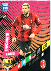 fotbalová karta Panini FIFA 365 2024 Adrenalyn XL MIL5  Theo Hernández	AC Milan  Fans' Favourite