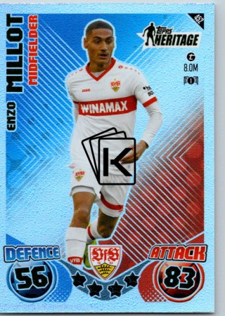 fotbalová kartička 2024-25 Topps Match Attax UEFA Club Competitions Topps Heritage 452 Enzo Millot (VfB Stuttgart)