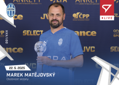 fotbalová kartička 2024-25 SportZoo Chance Liga Live L-71 Marek Matějovský Mladá Boleslav