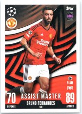 2023-24 Topps Match Attax EXTRA UEFA Club Competition Assist Master 138 Bruno Fernandes (Manchester United)