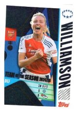 2025-26 Topps Champions League 2024/25 UEFA Women's Champions League Team of the Season 17 Leah Williamson (Arsenal)