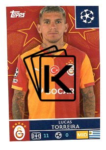 2025-26 Topps Champions League Galatasaray SK 233 Lucas Torreira