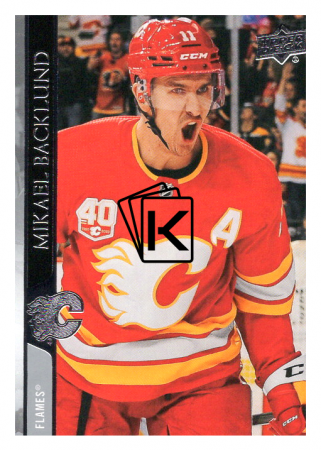 2020-21 UD Series One 26 Mikael Backlund - Calgary Flames
