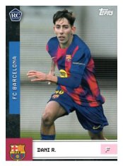 fotbalová kartička 2025-26 Topps Team set FC Barcelona First Team 17 Dani Rodriguez - Rookie Card