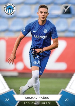 fotbalová kartička 2021-22 SportZoo Fortuna Liga 83 Michal Faško FC Slovan Liberec