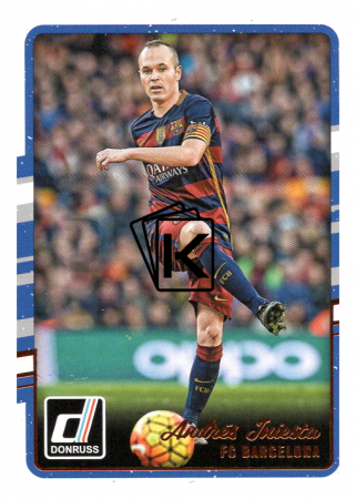 2016-17 Panini Donruss Soccer  22 Andres Iniesta - FC Barcelona
