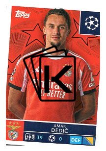2025-26 Topps Champions League SL Benfica 555 Amar Dedic