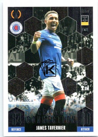 2023-24 Topps Match Attax EXTRA UEFA Club Competition Crowd Connection 252 James Tavernier (Rangers FC)