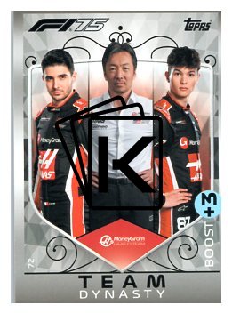 2025 Topps Turbo Attax F1 Moneygram Haas  72	Ocon / Komatsu / Bearman