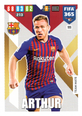 Fotbalová kartička Panini Adrenalyn XL FIFA 365 - 2020 Team Mate 111 Arthur FC Barcelona