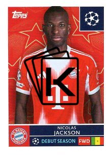 2025-26 Topps Champions League FC Bayern München 206 Nicolas Jackson