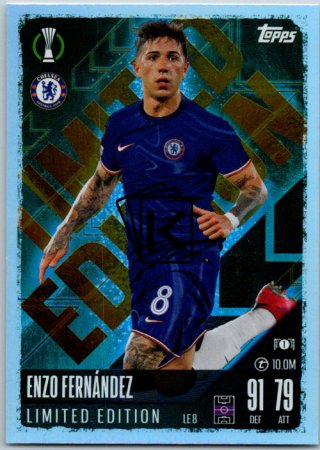 fotbalová kartička 2024-25 Topps Match Attax UEFA Club Competitions Limited Edition LE8 Enzo Fernández (Chelsea)