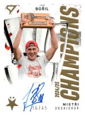 podepsaná karta 2025-26 SportZoo SK Slavia Praha Champions /45 CHS-JB Jan Bořil