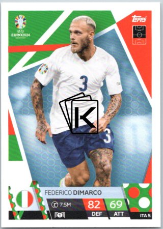 fotbalová karta Topps Match Attax EURO 2024 ITA5 Federico Dimarco (Italy)