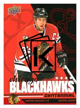 2025-26 Upper Deck Centennial Chicago Blackhawks 87 Adrian Aucoin