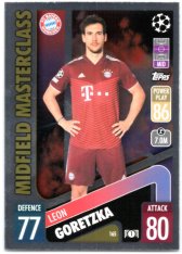 fotbalová kartička 2021-22 Topps Match Attax UEFA Champions Midfield Masterclass 165 Leon Goretzka FC Bayern Munchen