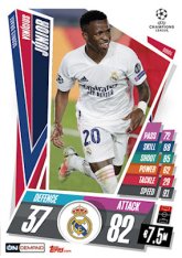 fotbalová kartička Topps Match Attax Champions League Match Attax On Demand 0D3-04 Vinicius Junior Real Madrid CF