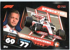 2022 Topps Formule 1Turbo Attax F1 Speedster155 Kevin Magnussen (Haas)
