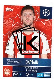 2025-26 Topps Champions League   Olympiacos 327 Panagiotis Retsos