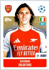 2024-25 Topps Champions League 46 Riccardo Calafiori (Arsenal)