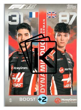 2025 Topps Turbo Attax F1 Moneygram Haas  69	Esteban Ocon / Oliver Bearman