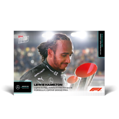 kartička Formule 1 Topps Now 2021 74 Lewis Hamilton Mercedes